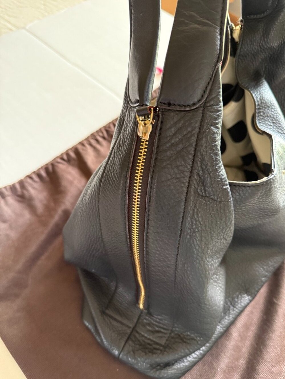 Kate Spade Black Pebbled Leather Hobo Bag - Picture 5 of 11